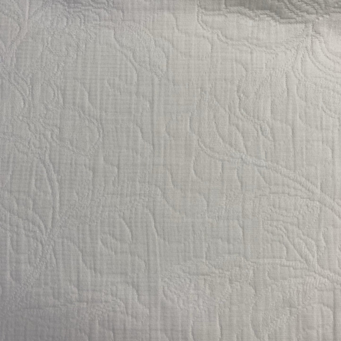 Jacquard Iris Blanc - Coupe de 3,3m (15,15€/m)