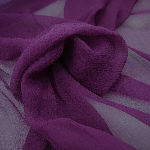 Mousseline froissée Violet- 350310245