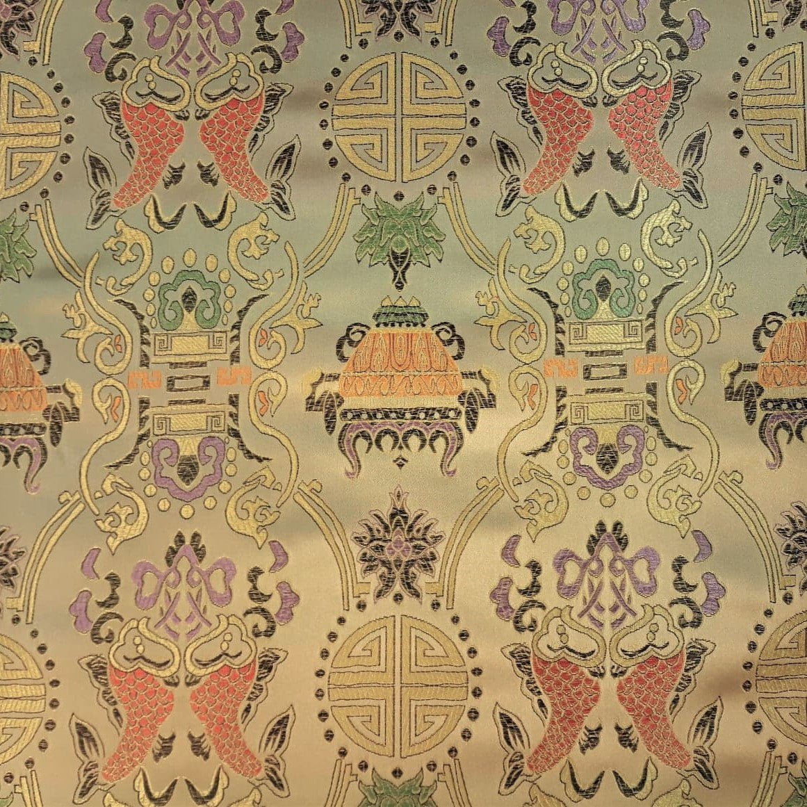 Jacquard Chinois Jaune Pâle - CP0020002