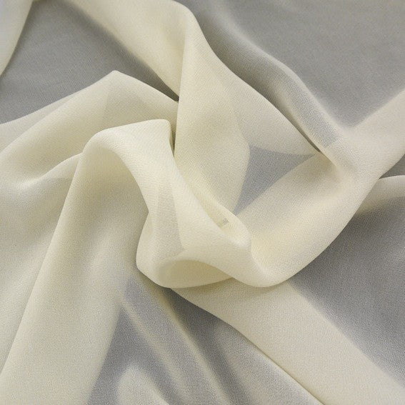 Georgette 100% soie écru coupe de 1.70m - CB10100102