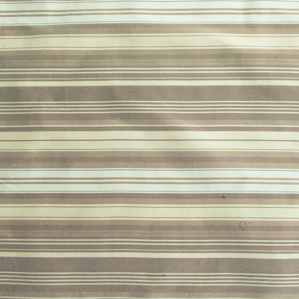 Rayures 100% soie beige - 08653132